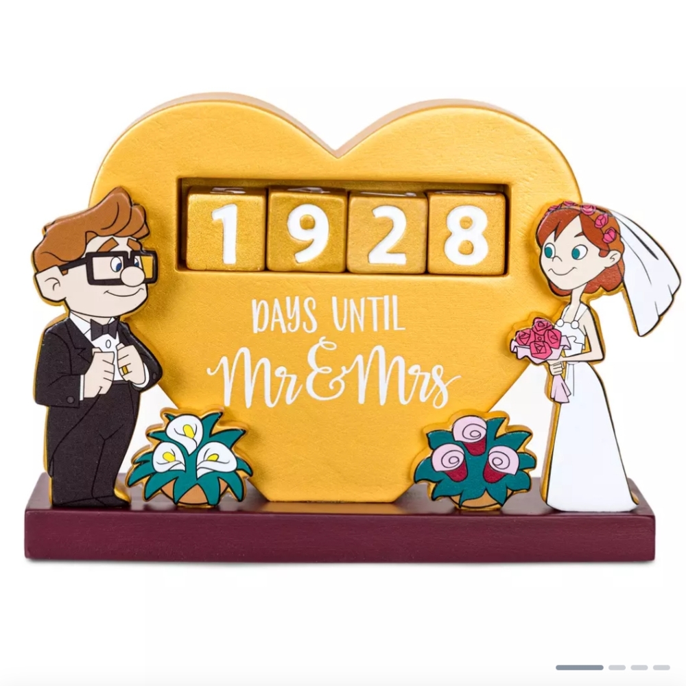 UP Carl and Ellie Disney parks wedding countdown